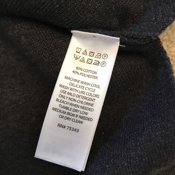 Cynthia Rowley Turtleneck Sweater Womens Medium Charcoal Grey Pocket Thumb Holes - Picture 9 of 9